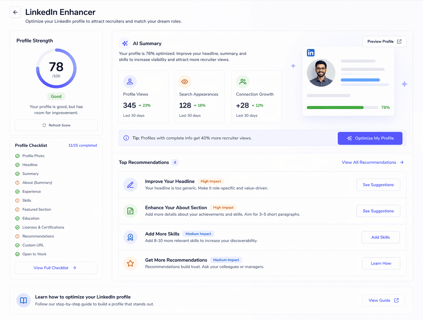 LinkedIn Optimizer